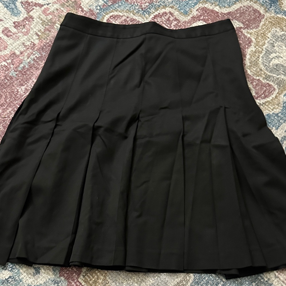 Theory Black A-Line Skirt